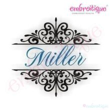Miller Monogram Font Frame