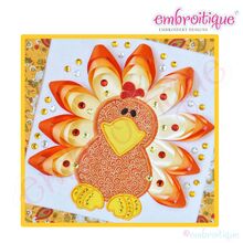 Ribbon Turkey Applique