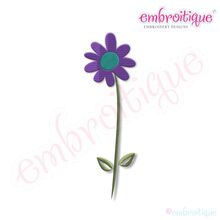 Skinny Birds - Tall Flower Embroidery Design
