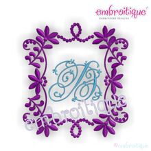 Vintage Garden Monogram Font Frame