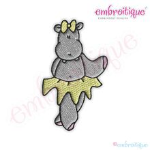 Ballet Hippos 2 Embroidery Design