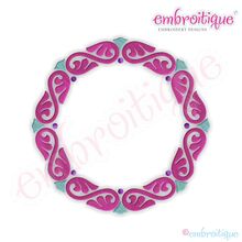 Circle Flourish Font Frame - Small