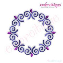 Curly Circle 2 Font Frame