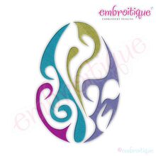 Fancy Easter Egg 31 Filled Embroidery Design