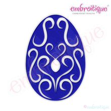 Fancy Easter Egg 44 Filled Embroidery Design