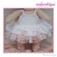 Posh and Proper - Doodley Dolls Flower Girl Dress Add-On PDF Sewing Pattern