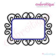 Rectangle Doodle Font Frame