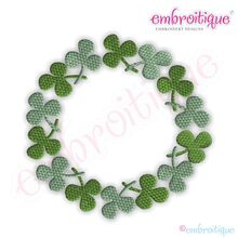 Shamrock Circle Font Frame - Large