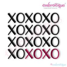 XOXO Block Embroidery Design - Small