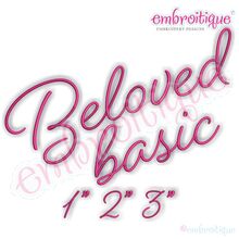 Beloved Basic - Beautiful Calligraphy Monogram Alphabet 1", 2", 3" - EXCLUSIVE