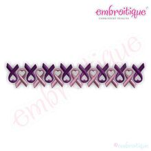 Row Of Ribbons -  Breast Cancer Awareness Month
