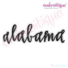 Alabama Script 1 - Calligraphy Hand lettered USA State Name Roll Tide Bama