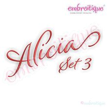 Alicia Calligraphy Monogram - Set 3 - Embroitique Exclusive!