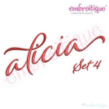Alicia Calligraphy Monogram - Set 4 - Embroitique Exclusive!