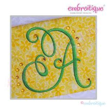 Charming Calligraphy Script Monogram Set - Medium CAPS ONLY - 3", 3.5", 4"