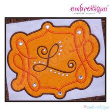 Davies Applique Font Frame