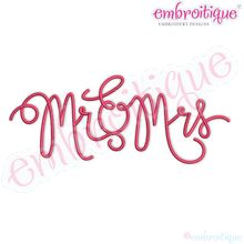 Mr. & Mrs. in Script Font