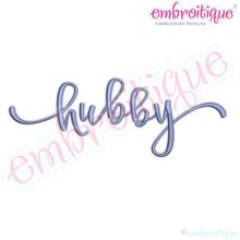 hubby in Script Font