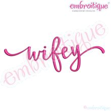 wifey in Script Font
