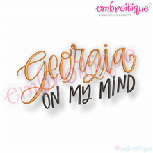 Georgia On My Mind - Embroitique Machine Embroidery Design