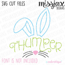Easter Bunny Name Frame SVG Cut File