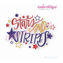 Stars & Stripes - Embroitique Machine Embroidery Design