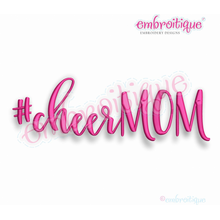 #cheermom - girls mother mom squad - Embroitique Machine Embroidery Design