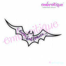 Happy Halloween Bat - Applique - Embroitique Machine Embroidery Design