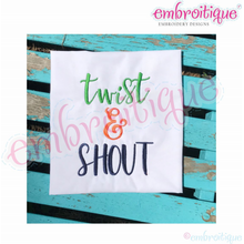Twist & Shout Monogram Font - cute font for boys & girls - Embroitique Digital Embroidery Design - . 0.75", 1", 1.45", 2", 2.5", 3"