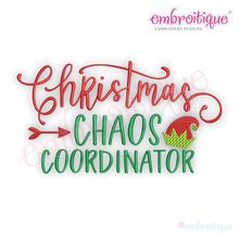 Christmas Chaos Coordinator - Holiday -Christmas Machine Embroidery Design