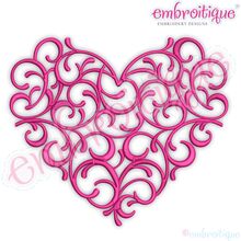 Curly Heart Flourish Accent