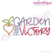 Garden for victory Gardening Planting Self sustaining machine embroidery design