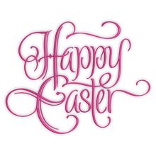 Happy Easter in Script Font