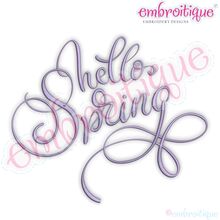 Hello Spring Curly Swirly