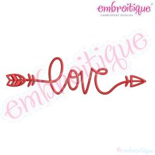 Love in Script with Arrow - Valentines, Wedding
