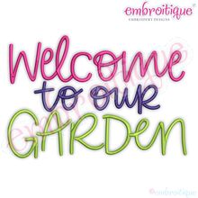 Welcome to our Garden Sign Flag