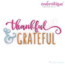Thankful & Grateful - Machine Embroidery Design