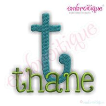Thane Monogram Set - Machine Embroidery Alphabet