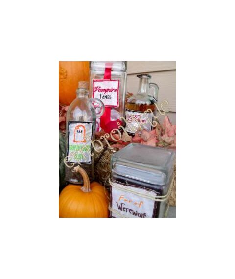 Witch Potion Bottle Labels, 2 image