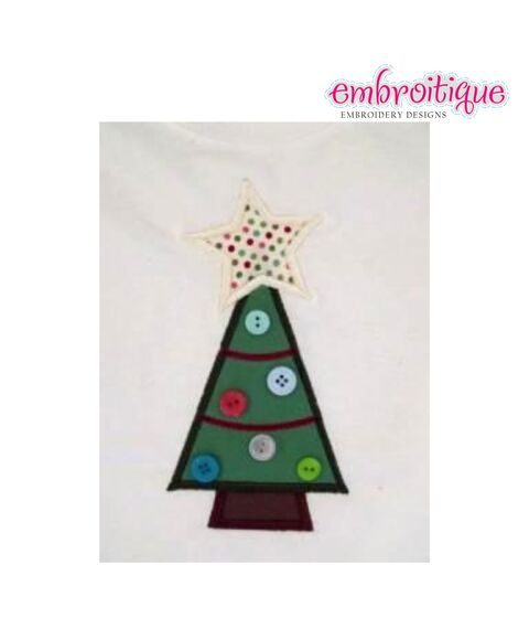 Ribbon Christmas Tree In The Hoop Design, 3 image