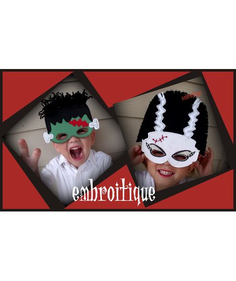 Frankenstein and Bride of Frankenstein ITH Mask Set, 3 image