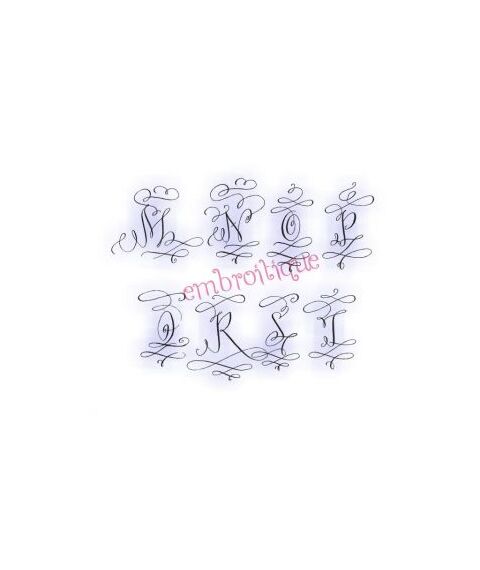 Courtly Calligraphy Stunning Ornamental Monogram Set