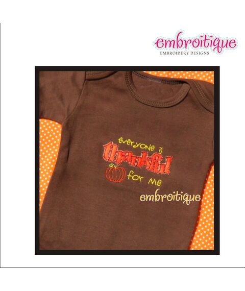 Everyone is thankful for me - thanksgiving design for boys and Girls, 2 image