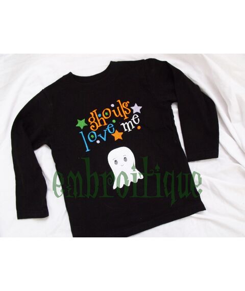 Halloween Sammie Spook Ghost Applique Design, 2 image