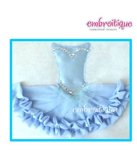 Princess Gown - Shabby Sweet Ruched Applique, 2 image