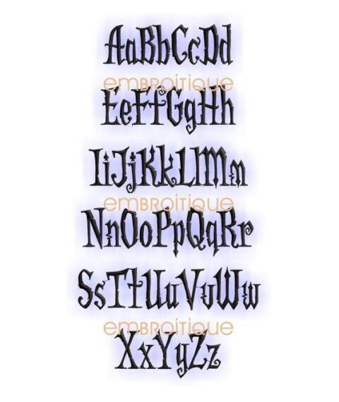 Halloween Spooky Monogram Font Set