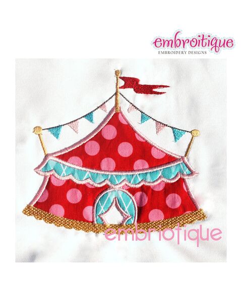 Big Top Circus Tent Applique