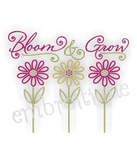 Bloom and Grow Spring Flower Design