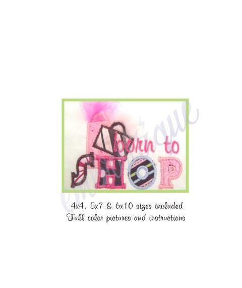 Born to Shop Applique, 2 image