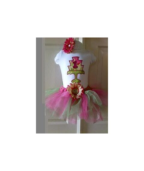 Birthday Wedding Tiered Cake with Numbers Applique, 2 image